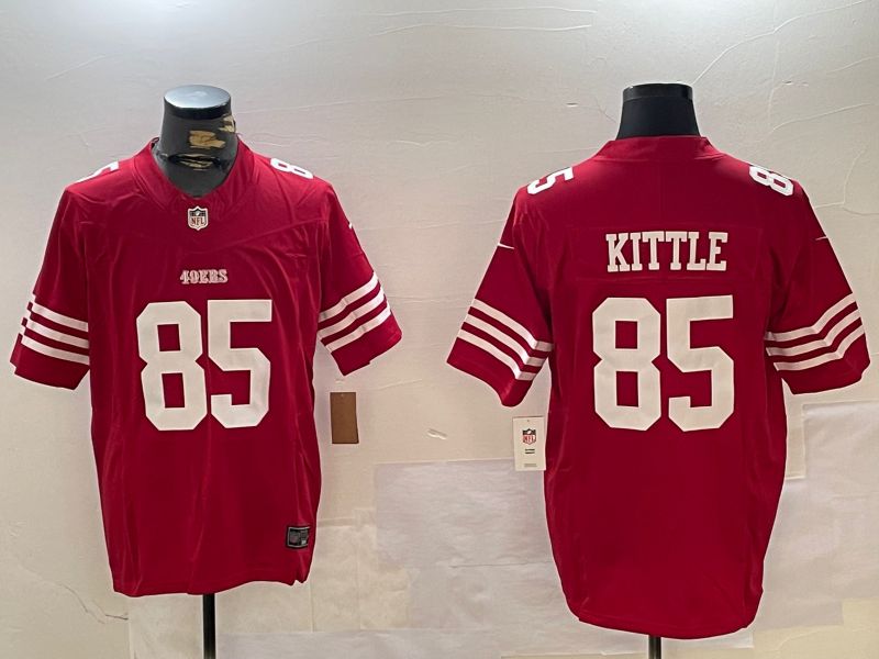 Men San Francisco 49ers #85 Kittle Red three generations 2024 Nike Limited NFL Jersey style 6->san francisco 49ers->NFL Jersey